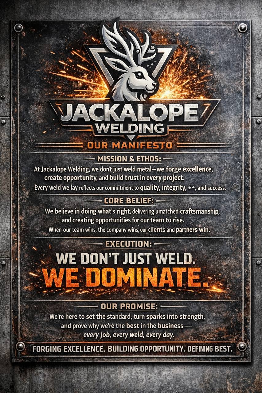 Jackalope Welding — We Don't Just Weld. We Dominate.