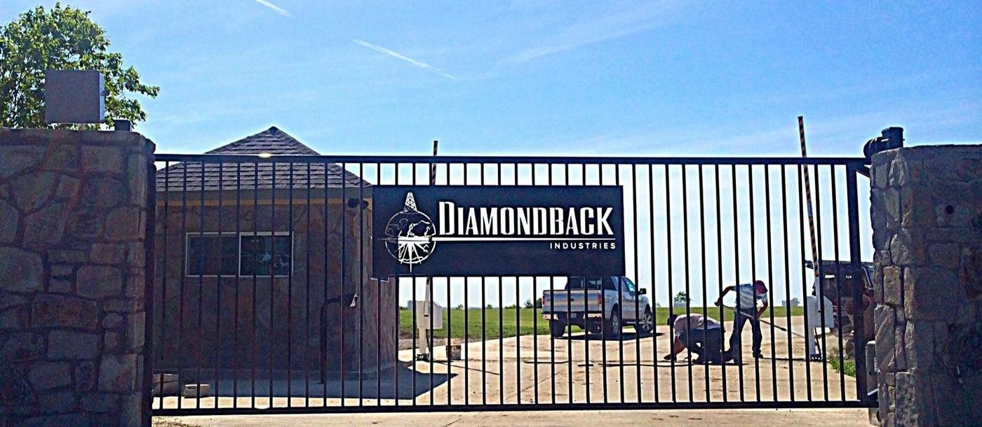 Commercial iron entry gate Fort Worth