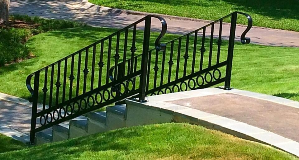Exterior iron stair railings Fort Worth TX
